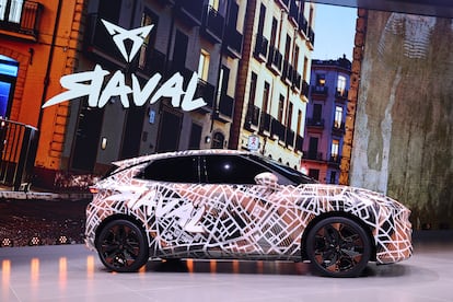 El Cupra Raval en la presentación de este domingo en el Salón del Automóvil de Múnich 2025.