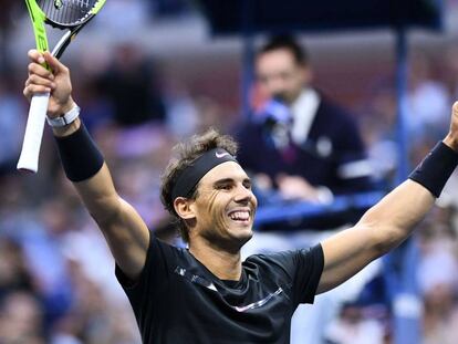 Nadal celebra su victoria ante Anderson en la final del US Open.