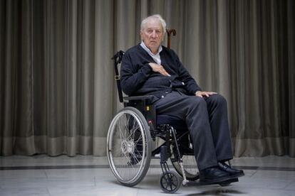 Tomas Tranströmer fotografiado en Madrid