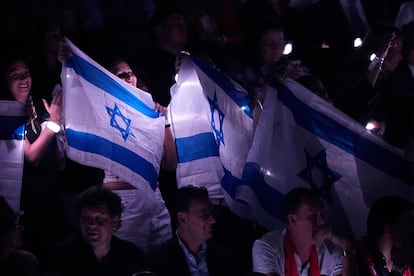 Eurofans israelís,durante la final de Eurovisión 2025.