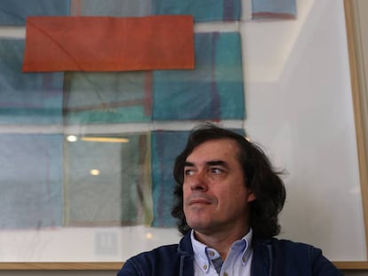 Mircea Cartarescu, durante la entrevista en Madrid.