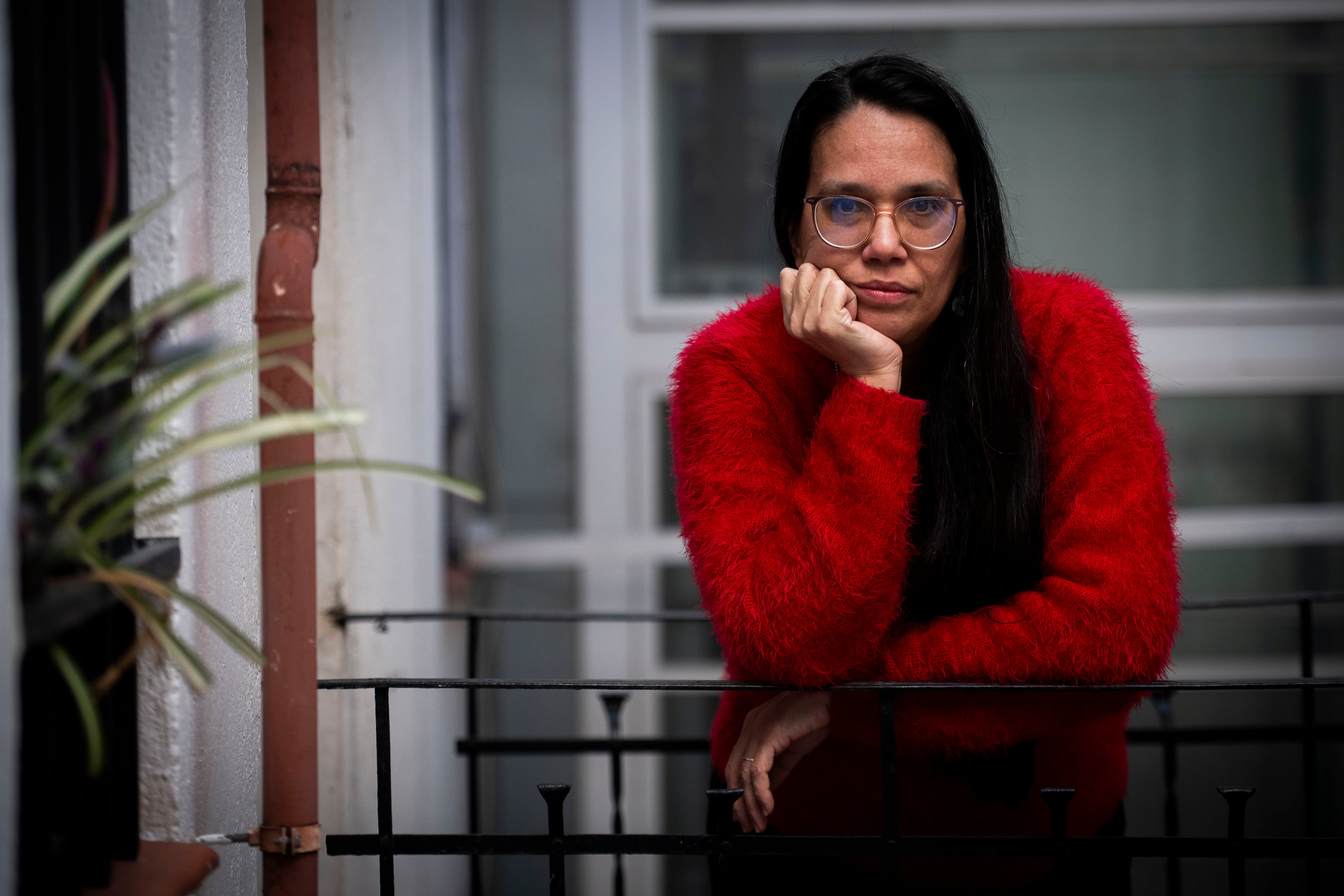 Luz Escobar, periodista cubana exiliada, el miércoles en Madrid. 