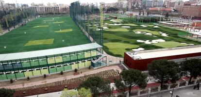 Instalaciones del campo de golf de Chamberí.