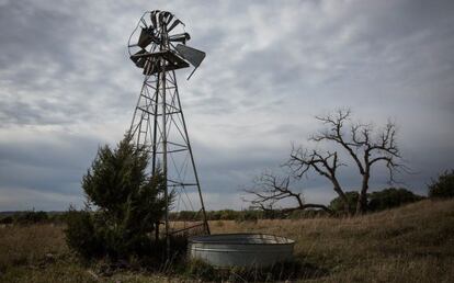 Molino en una localidad de Nebraska donde estaba proyectada la trayectoria del oleoducto Keystone.