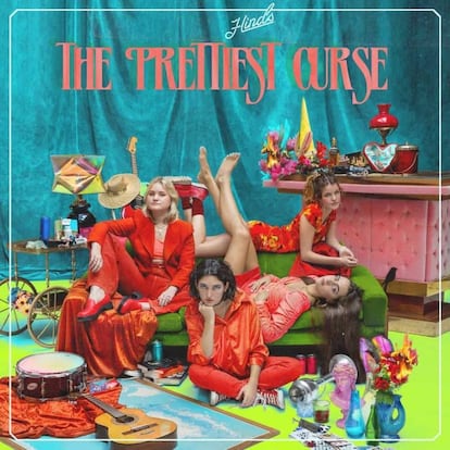 Portada del tercer disco de Hinds, 'The prettiest curse'.