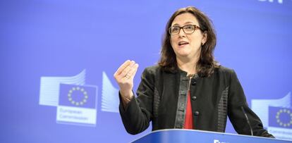 La Comisaria de Comercio en la Comisi&oacute;n Europea, Cecilia Malmstr&ouml;m. 