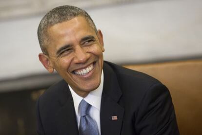 Barack Obama, en el Despacho Oval de la Casa Blanca, en Washington, el 11 de febrero del 2014.