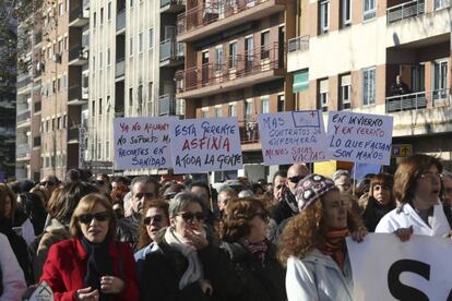 Manifestación en Salamanca para defender la sanidad pública.