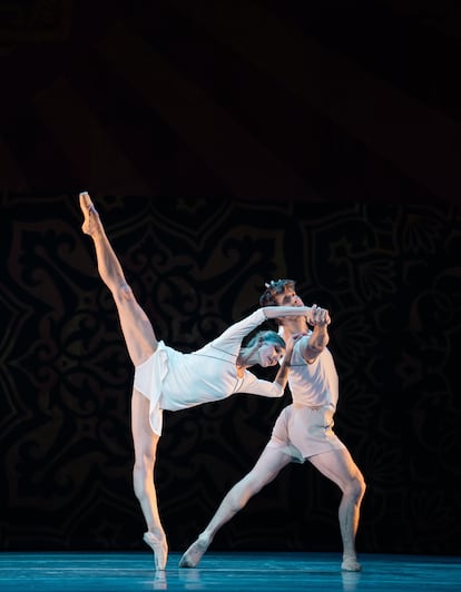 Otro momento de la representación en el Teatro de la Zarzuela, en Madrid.