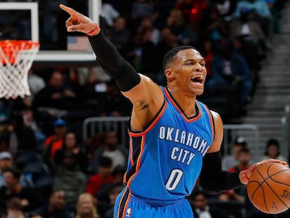 Westbrook, en el partido ante Atlanta.