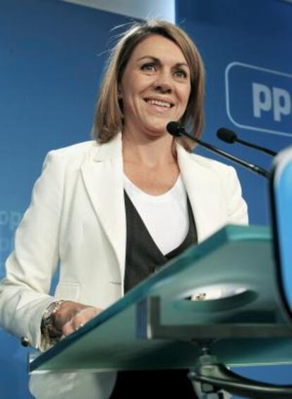 La secretaria general del PP, María Dolores de Cospedal.