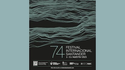 Cartel de la 74 edición del Festival Internacional de Santander.