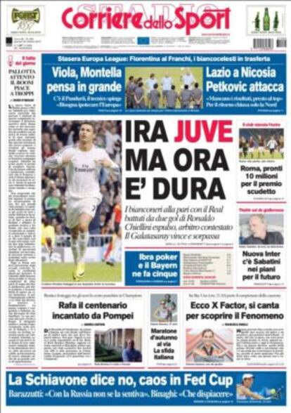 Portada del Corriere dello Sport