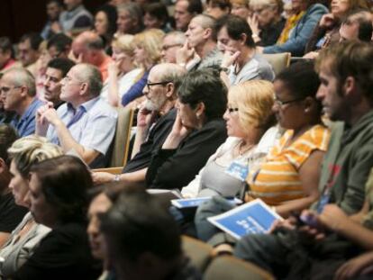 Asistentes al 1r congreso de parados mayores de 45.