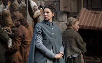 Caitriona Balfe, en el sexto capítulo de la tercera temporada de 'Outlander'.