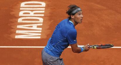 Nadal, durante su partido ante el argentino Juan Mónaco.