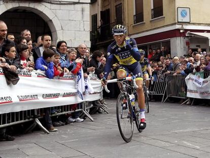Contador, durante la primera etapa de la Vuelta al País Vasco.