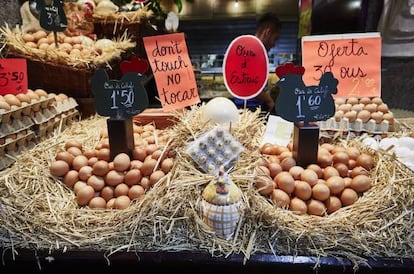 Los hay que vienen a tocar los huevos a La Boqueria