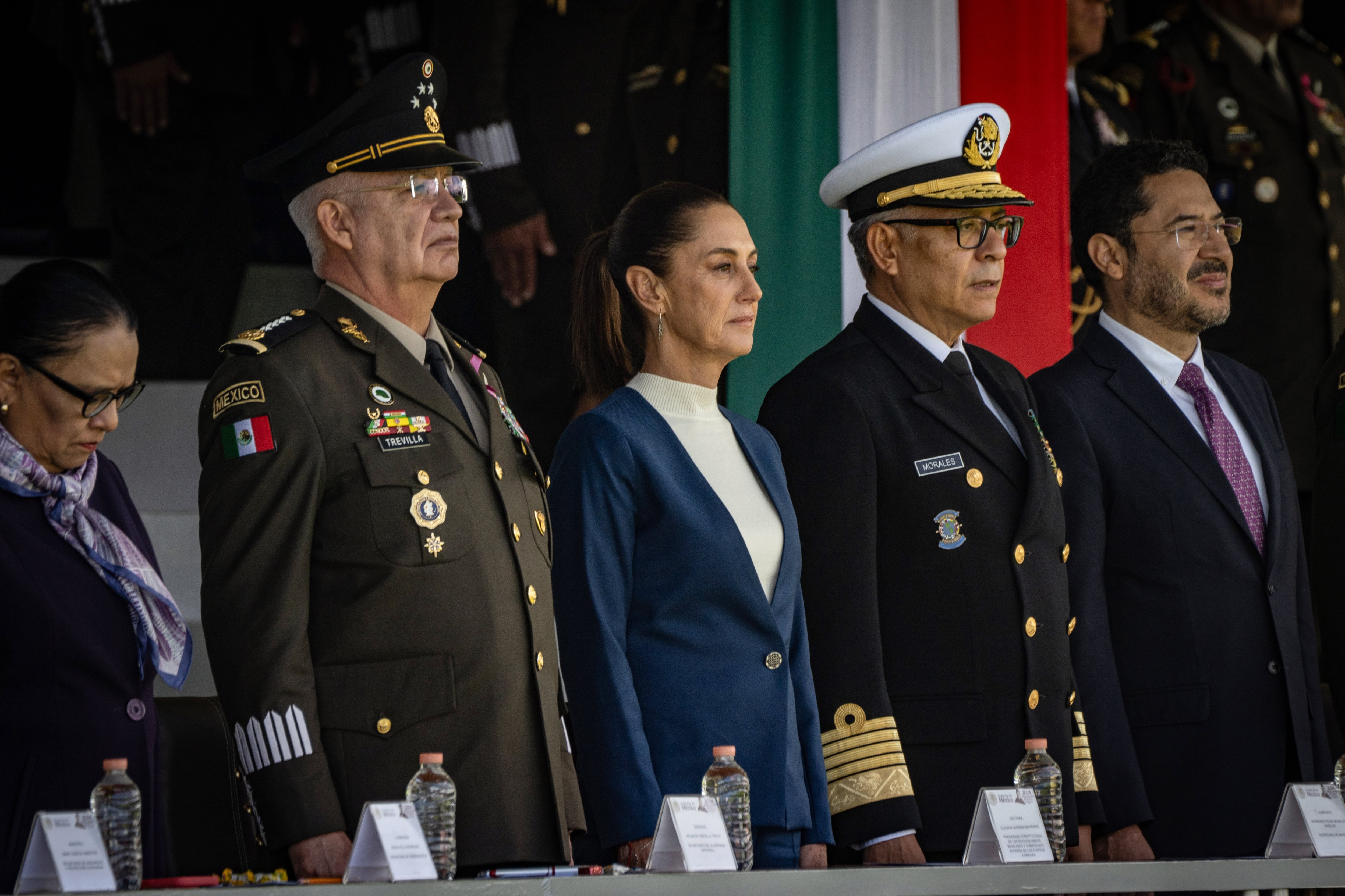 Claudia Sheinbaum en el Campo Deportivo Militar, en Ciudad de México, el 3 de octubre de 2024.