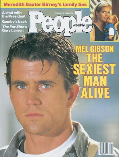 O ator Mel Gibson foi o primeiro homem nomeado como o mais sexy pela revista 'People', em 1985.