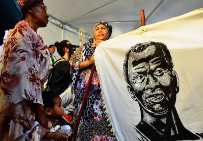 Celebraci&oacute;n del d&iacute;a de la Conciencia Negra en Sao Paulo.