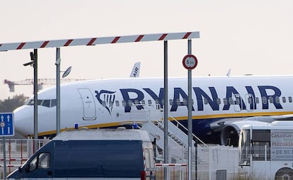 Un avión de Ryanair.