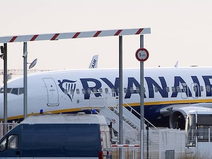 Un avión de Ryanair.