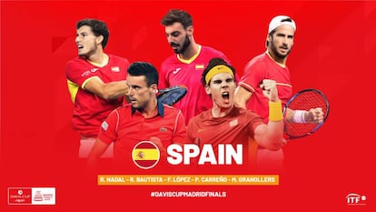 Carreño, Bautista, Granollers, Nadal y Feliciano.