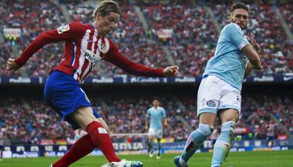 Fernando Torres, del Atleti y Sergio Gomez, del Celta.