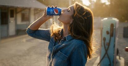 Cindy Crawford, en el nuevo anuncio de Pepsi.