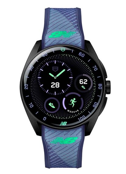 Pantalla del reloj TAG Heuer Connected Calibre E5 New Balance