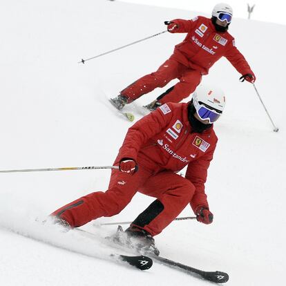 Fisichella y Alonso