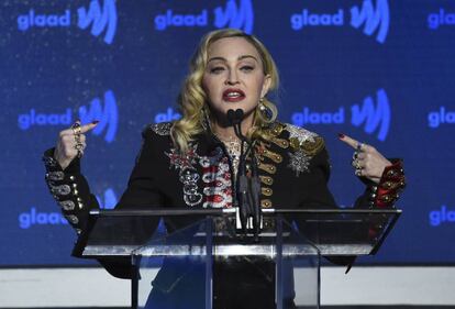 Madonna, en los últimos premios GLAAD.