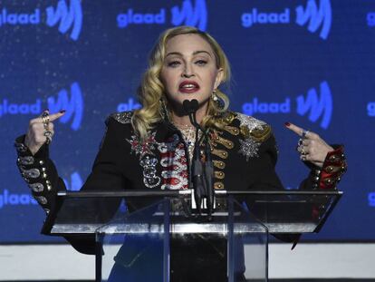 Madonna, en los últimos premios GLAAD.