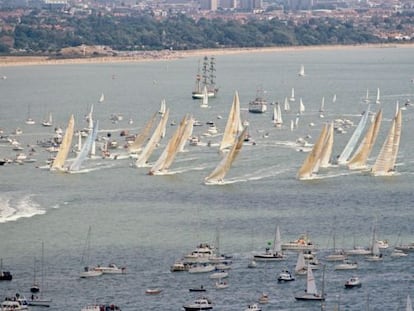 Varios de los participantes en la salida de Southampton.
