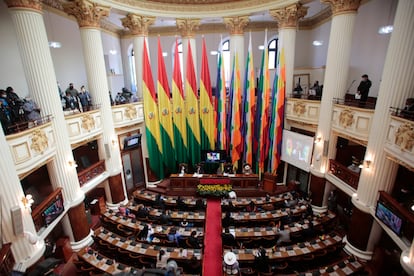 El Congreso de Bolivia, en La Paz, en agosto de 2020.