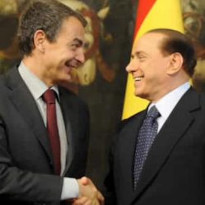 Zapatero y Berlusconi