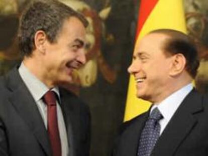 Zapatero y Berlusconi