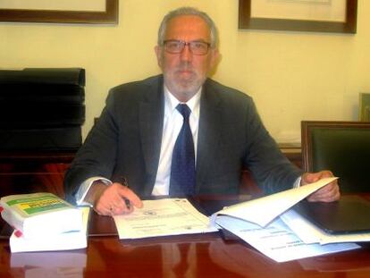 Antonio Viejo, en su despacho del Juzgado de Instrucci&oacute;n n&uacute;mero 20.