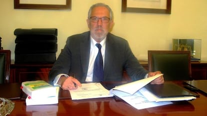 Antonio Viejo, en su despacho del Juzgado de Instrucción número 20.