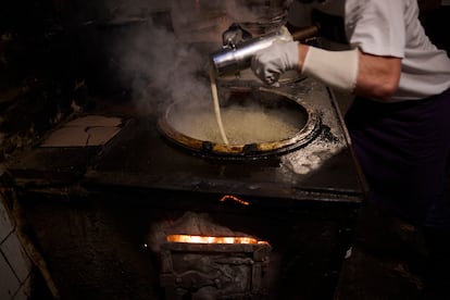 Cocción de los churros en La Mañueta ¡