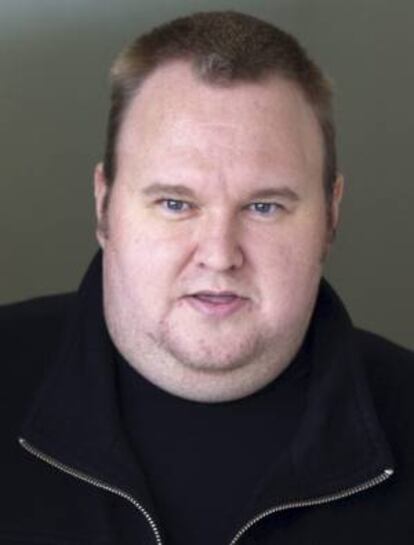 El fundador de Megaupload, Kim Dotcom, requerido por Estados Unidos por supuesta piratería informática y otros delitos. EFE/David Rowland/SNPA/Archivo