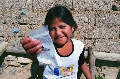 Una menor boliviana afectada por la enfermedad de Chagas, endémica en 21 países de Latinoamérica y que anualmente provoca 12.500 muertes.