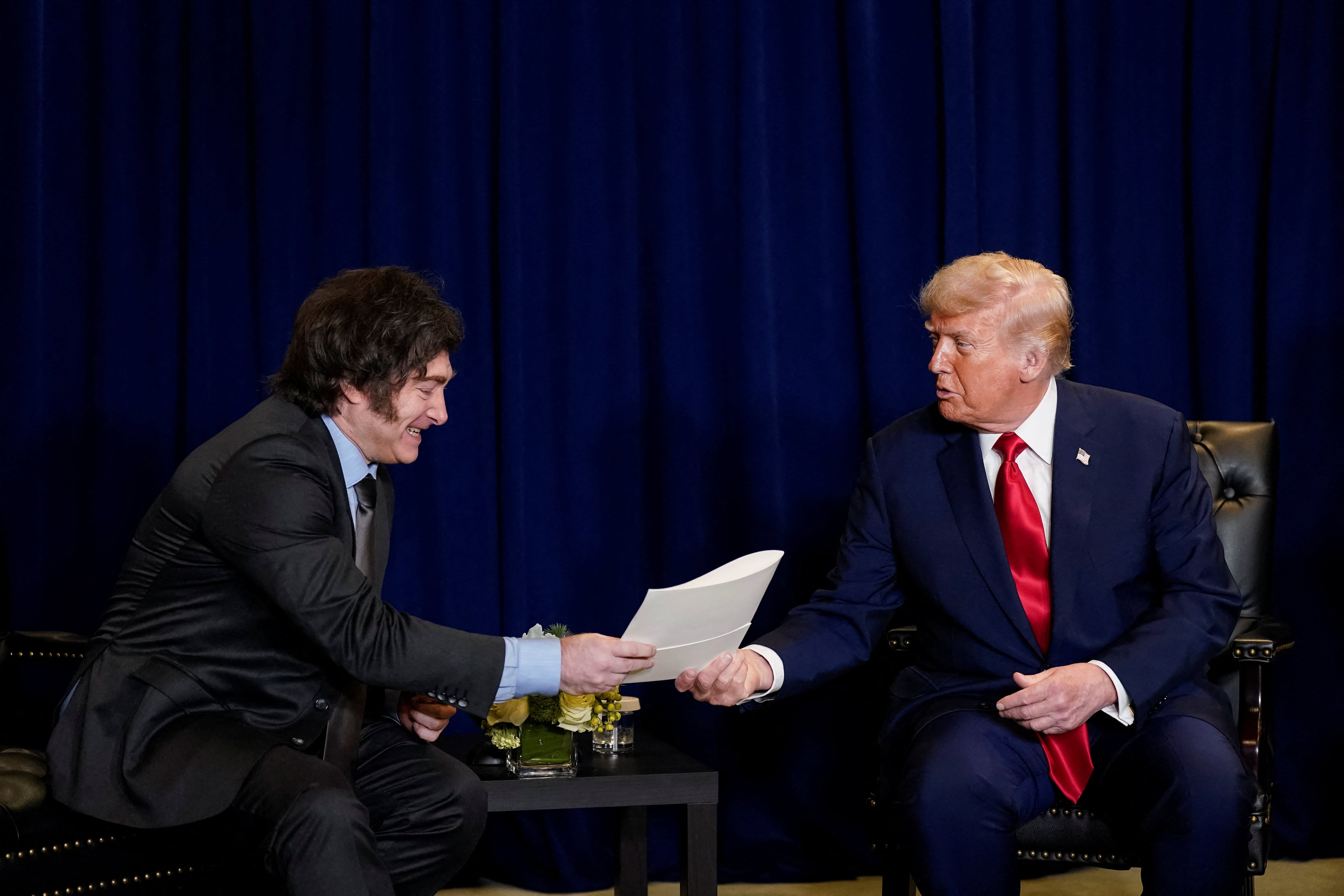 Javier Milei y Donald Trump en Nueva York, el 23 de septiembre de 2025.