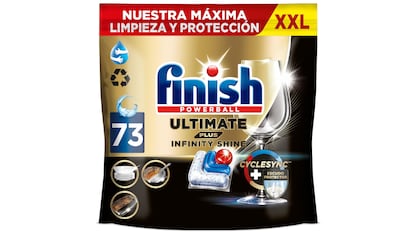 Vista del paquete de pastillas para el lavavajillas con descuento en Amazon.