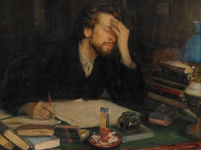 'Los tormentos del trabajo creativo', de Leonid Pasternak.