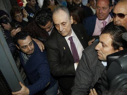 Manuel Ruiz de Lopera, a su llegada a los juzgados de Sevilla en 2013.