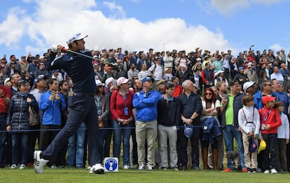 Rahm, este sábado en el Open de España.