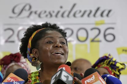 Francia Marquez se presenta como candidata del Polo Democrático a las elecciones de Colombia, el 16 de diciembre.