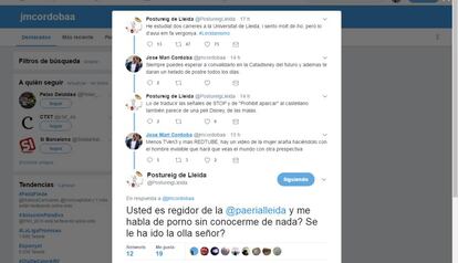 Conversa entre el Sr. Postu i el regidor de Ciutadans.